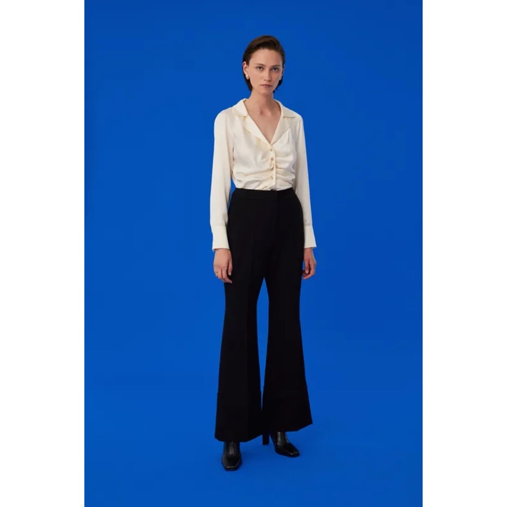 Exquise Wide Leg Black Trousers Size Medium